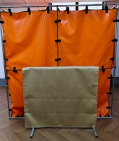 Tapis de protection anti-incendie d'épaisseur 1.3mm Couverture de soudage en fibre de verre ignifuge résistant à la chaleur Coussin d'isolation ignifuge