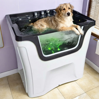 Baignoire pour chien grande capacité, espace spacieux et confortable pour le bain quotidien, le toilettage et l'entretien de la peau des grands chiens