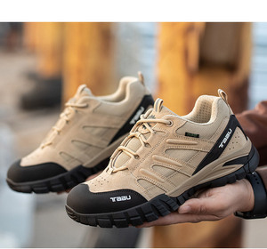 Calzado de Seguridad Suave para Hombre y Mujer, con Puntera de Fibra de Vidrio, Parte Superior de Malla Impermeable, Resistente a Impactos y Perforaciones, para Todas las Estaciones - Product Image 4