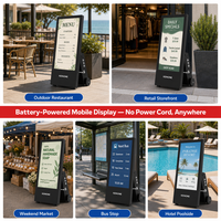 Kiosque intelligent Android sur pied avec écran tactile LCD de 43, 49, 55, 65 pouces, affichage numérique IP65, lecteur d'affichage publicitaire numérique