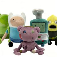 Figurines de collection Lisa Animation Adventure Time, jouets en peluche Finn Jake, rembourrage en coton PP, cadeau d'anniversaire pour enfants