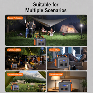 แหล่งจ่ายไฟฉุกเฉินแบบพกพาที่ดีที่สุด สถานีไฟฟ้า 220v 1000w สถานีแคมป์ปิ้งแบบพกพา พลังงานแสงอาทิตย์แบบสวิตชิ่ง 2000W - Product Image 5