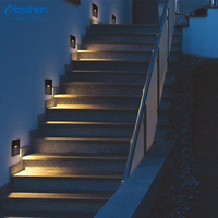 Lampe murale LED durable 2W IP65 carrée, style nordique moderne, pour la maison, le bureau, l'intérieur et l'extérieur, montage mural intelligent, 3000K/4000K/6500K