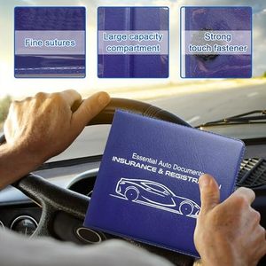 Portadocumentos <span class=keywords><strong>de</strong></span> <span class=keywords><strong>Coche</strong></span> Plegable <span class=keywords><strong>de</strong></span> PVC Resistente al Agua Personalizado con Archivador Automático y Cartera para Papeles del Vehículo - Product Image 4