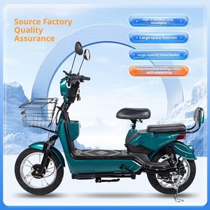 Vélo électrique adulte à deux roues pour <span class=keywords><strong>femme</strong></span> 350W 48V moteur de moyeu arrière capteur à 3 vitesses batterie plomb-acide vélo électrique assisté - Product Image 2