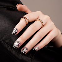 Nouveaux Wraps d'ongles en gel papillon DND Chrome Gel Polish, design printanier, avec lampe UV