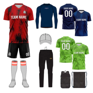 ชุดฟุตบอลแบบสั่งทำพิเศษ เสื้อฟุตบอลซับลิเมชั่น ชุดทีมสโมสร หมายเลขทีม ชุดฟุตบอลสำหรับวิทยาลัย/มหาวิทยาลัย - Product Image 1