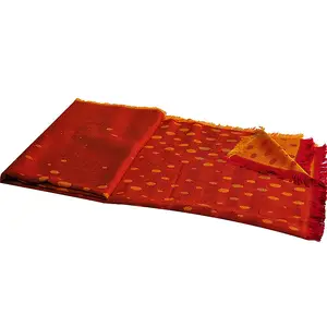 Màu Xanh Phượng khăn choàng ánh sáng lung linh 100% tre Jacquard chấm đảo ngược thời trang mùa hè làm mát cho phụ nữ tùy chỉnh bán buôn