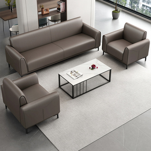 Ensemble de canapés de direction en cuir moderne de luxe - Utilisation commerciale, bureau à domicile et salon - Product Image 1