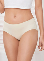 Culottes Taille Haute Confortables en Soie Glacée pour Femmes S-4XL, Sous-vêtements Sans Coutures, Lingerie Féminine Douce et Sexy, Grandes Tailles
