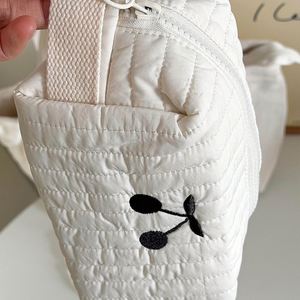 Personalized Handmade Quilted Cotton Crape <b>Makeup</b> <b>Case</b> Foldable Fashionable Portable Cosmetic Bag with Zipper - Product Image 6