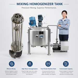 200L Vacuum Homogenizer Emulsification Machine Cream Homogeneous Paste Emulsifying Mixer Cosmetics Manufacturing Equipment - Product Image 3