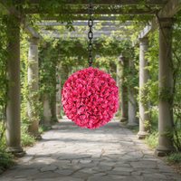 Boule de topiaire artificielle en buis sur mesure OEM, sphère végétale en PE résistante aux UV et à l'eau pour la décoration de jardins, patios et événements