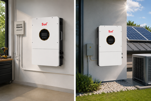 Sunplus อินเวอร์เตอร์พลังงานแสงอาทิตย์แบบ8KW ไฮบริด24V อินพุต500V 100A เก็บพลังงานเฟสเดียวคลังสินค้าในสหรัฐอเมริกา - Product Image 3