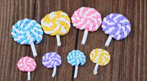 Assorted Colors pink Blue Yellow Purple Green Kids Playing Kitchen Lollipops Candy Toy <strong>Food</strong>