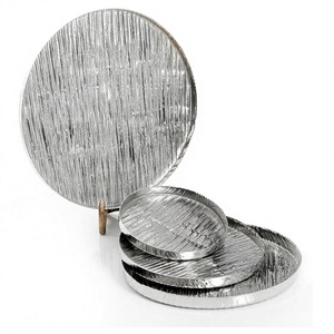 Ensemble de quatre plateaux à chocolat ronds décoratifs, élégants et classiques, nouveaux plateaux à chocolat fantaisie - Product Image 1