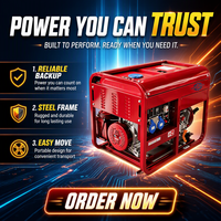 Groupes électrogènes diesel silencieux à châssis ouvert 2,5 kW, 3 kW, 5 kW, 8 kW, 10 kW avec ATS en option 110/220/380 V pour extérieur - Planta Eléctrica