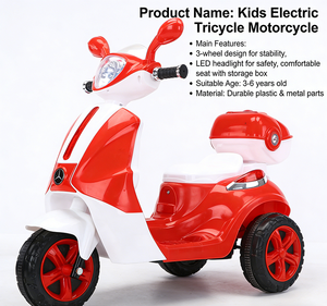 Nuevas Bicicletas <span class=keywords><strong>El</strong></span>éctricas para Niños, Motocicletas, Triciclos Plegables, Carritos, Coches de Juguete para Niños y Niñas, de Plástico, con Certificación CE, Edades 2-6 - Product Image 4