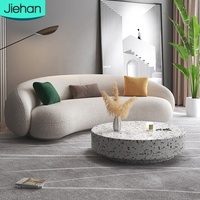 Heimmöbel modernes design wohnzimmer-set nordisch 4-sitzer einzigartig bequemes stoffsofa aus samt weiß
