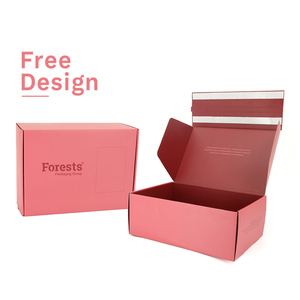 Boîte d'expédition en carton personnalisée avec logo, bande adhésive à fermeture éclair, bande adhésive à déchirure facile, boîte postale auto-adhésive pour <span class=keywords><strong>l</strong></span>'envoi commercial - Product Image 1