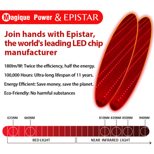 Magique tempat tidur terapi lampu merah Led wajah rambut lampu merah seluruh tubuh inframerah dekat sistem manajemen jari EMF 0 - Product Image 4