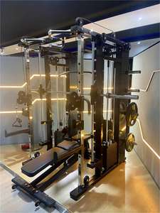 Estação de Musculação Residencial Tudo-em-Um Multifuncional com Power Rack para Agachamento Máquina Smith e Equipamento para Supino de Ombro Peito e Leg Press - Product Image 2