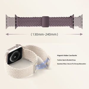 Bracelet de sport en nylon compatible avec IWatch SE Ultra 2, bracelet de montre à fermeture à pression, bracelet de remplacement au design officiel pour l'escalade et l'usage quotidien - Product Image 2
