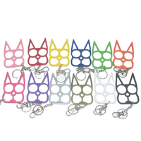 Porte-clés chat multi-couleurs en alliage avec mousqueton, outil multifonction pour bouteille et clés, idéal pour les femmes en extérieur - Collection 2025 (vente en gros)