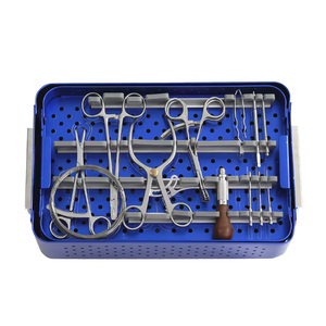 CE 39 buah <span class=keywords><strong>Set</strong></span> instrumen dasar hewan umum, Kit bedah umum pengurang tulang forsep alat bedah medis dokter hewan ortopedi - Product Image 3