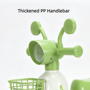 OEM ODM Trotteur pour bébé vert et blanc avec panier avant, personnalisable avec logo, pour enfants, type voiture à chevaucher - Product Image 3
