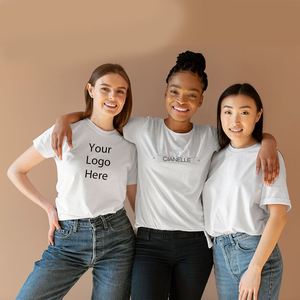 Camiseta de Trabajo con Logotipo Personalizado, Negra, 100% Algodón, 180 g/m², Uniforme Informal de Negocios con Diseño Impreso en Serigrafía DTF - Product Image 5