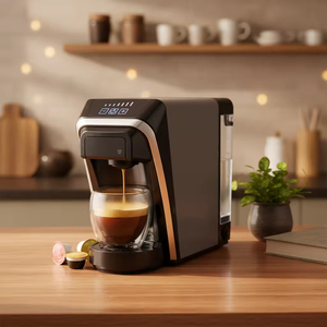 <span class=keywords><strong>Cafetera</strong></span> Eléctrica Portátil 3 en 1 <span class=keywords><strong>con</strong></span> Espumador de Leche Automático, <span class=keywords><strong>Compatible</strong></span> <span class=keywords><strong>con</strong></span> <span class=keywords><strong>Dolce</strong></span> <span class=keywords><strong>Gusto</strong></span>, para Café Molido y Latte - Product Image 1