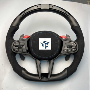 Setir Kemudi Custom Serat Karbon Sport M6 untuk BMW Seri G M3 G80 M4 G82 M5 F90 M8 X3m X4m X5m X6m G3x G1x G0x <span class=keywords><strong>M</strong></span> TY CN;GUA - Product Image 4