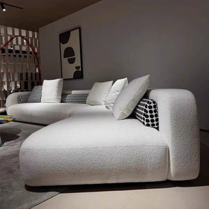 Modern L-Shape Sectional <b>Sofa</b> Set Microfiber Fabric Cushion Back Padded Arms Metal Legs Living Room Furniture - Product Image 5
