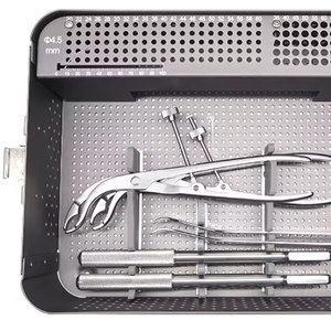 Juego de Instrumentos Ortopédicos de Acero Inoxidable para Cirugía de Trauma, Kit de 4.5mm y 6.5mm con Bandeja de Esterilización Manual, Certificado CE - Product Image 3