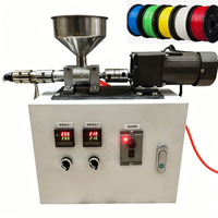 Extrudeuse de filament 3D portable de bureau en plastique à vis simple avec système de contrôle de température double