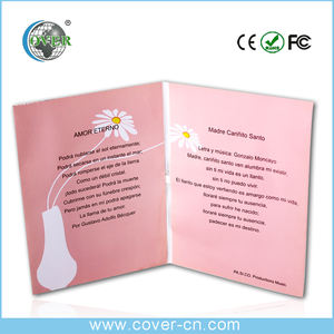 Carte de vœux lumineuse 3D LED faite à la main, enregistrement musical et vocal |   Carte en papier pop-up Vernis mat Impression 6 couleurs |   <span class=keywords><strong>Anniversaire</strong></span> - Product Image 4