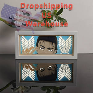 กล่องไฟ LED ลาย <span class=keywords><strong>Attack</strong></span> <span class=keywords><strong>on</strong></span> <span class=keywords><strong>Titan</strong></span> เออร์วิน สมิธ พร้อมส่งจากคลังสินค้าในสหรัฐอเมริกา สีฟ้าอมเขียวเท่ห์ นีออน 3 มิติ ลายหน่วยสอดแนม ของตกแต่ง - Product Image 2