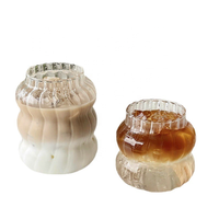 Verre borosilicate transparent résistant à la chaleur, sans BPA, écologique, design moderne, 400 ml, anti-fuite, double paroi, réutilisable