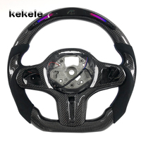 Pour BMW Série 3 4 5 X3 X4 X5 X6 G20 G30 M340i M2 M3 M4 G87 G80 G82, volant LED en fibre de carbone avec palettes de changement de vitesse, 2015-2023