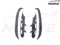 Nouveau kit d'adaptation sport aérodynamique en fibre de carbone forgée, clips de fixation, ajustement OEM impeccable pour pare-chocs avant, jupes latérales et arrière