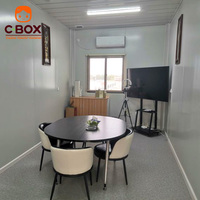 Cbox Grande structure modulaire complexe, conteneur multi-module à assemblage en rangée, pour dortoir à 3 étages et salle de réunion