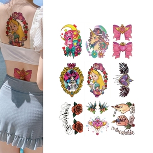 Weimei arc beauté personnalité tendance <span class=keywords><strong>fleur</strong></span> papillon Animal <span class=keywords><strong>tatouage</strong></span> <span class=keywords><strong>bras</strong></span> dos étanche temporaire <span class=keywords><strong>tatouage</strong></span> autocollant pour filles femmes - Product Image 1