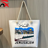 Nouveau Style stockage fermeture éclair simple épaule grande capacité femmes léger corde grossière Polyester Palestine sac pour voyage
