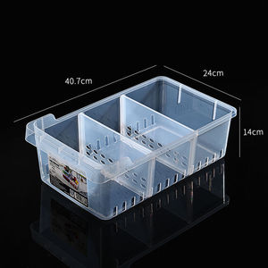 Organizer per la conservazione della cucina per uso domestico cassetto in plastica con scatola per alimenti in plastica per frigorifero - Product Image 4
