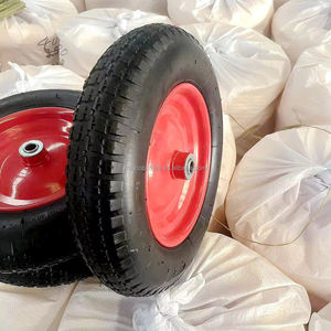 Personnalisable 13 pouces 3.25/3.00-8 jante en métal <span class=keywords><strong>roue</strong></span> en caoutchouc pneumatique <span class=keywords><strong>gonflable</strong></span> pneu rempli d'air roues de brouette pour camions de main - Product Image 3