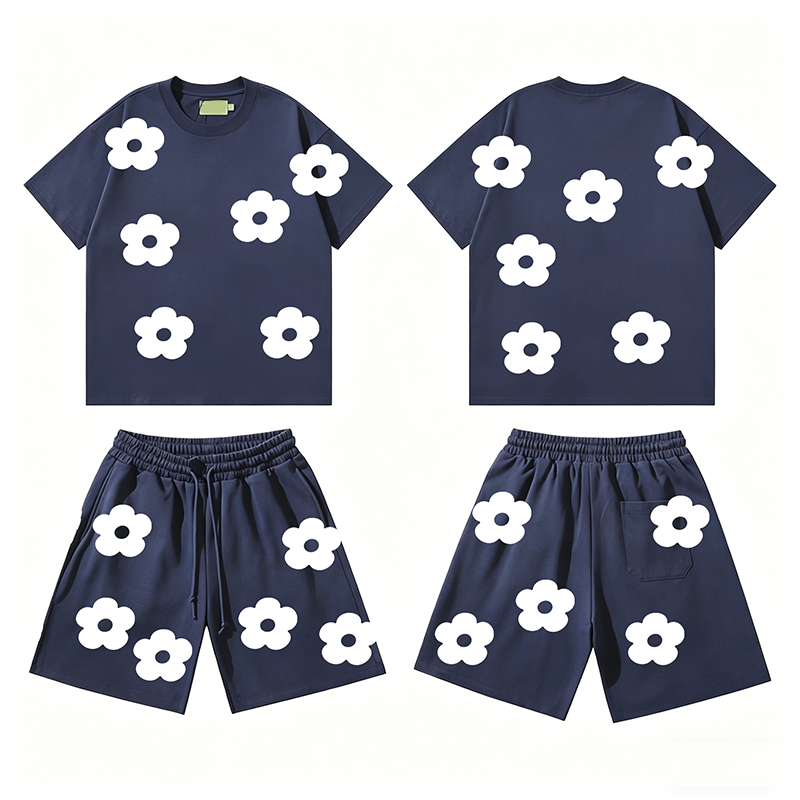 Costume manches courtes bleu saphir