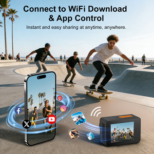 Venta caliente de fábrica directamente mejor <span class=keywords><strong>calidad</strong></span> nuevo diseño impermeable Cámara deportiva de acción con Wifi 1080p 25Fps Auto Zoom Cámara de Acción - Product Image 4