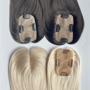 2024 mới bán buôn Trinh Nữ lớp biểu bì hàng đầu mảnh cho rụng tóc/thay thế Châu Âu tóc Topper phụ nữ toupee phần mở rộng tóc - Product Image 5