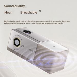 Haut-parleur Bluetooth à écran rotatif, haut-parleur à paroles, haut-parleur <span class=keywords><strong>de</strong></span> bureau créatif, lumière <span class=keywords><strong>d</strong></span>'<span class=keywords><strong>ambiance</strong></span> nocturne, haut-parleur miniature à paroles flottantes - Product Image 4